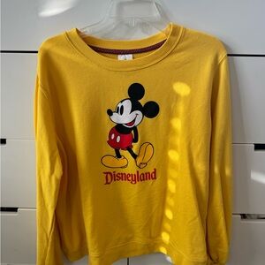 Disney Yellow Mickey Mouse Sweatshirt
